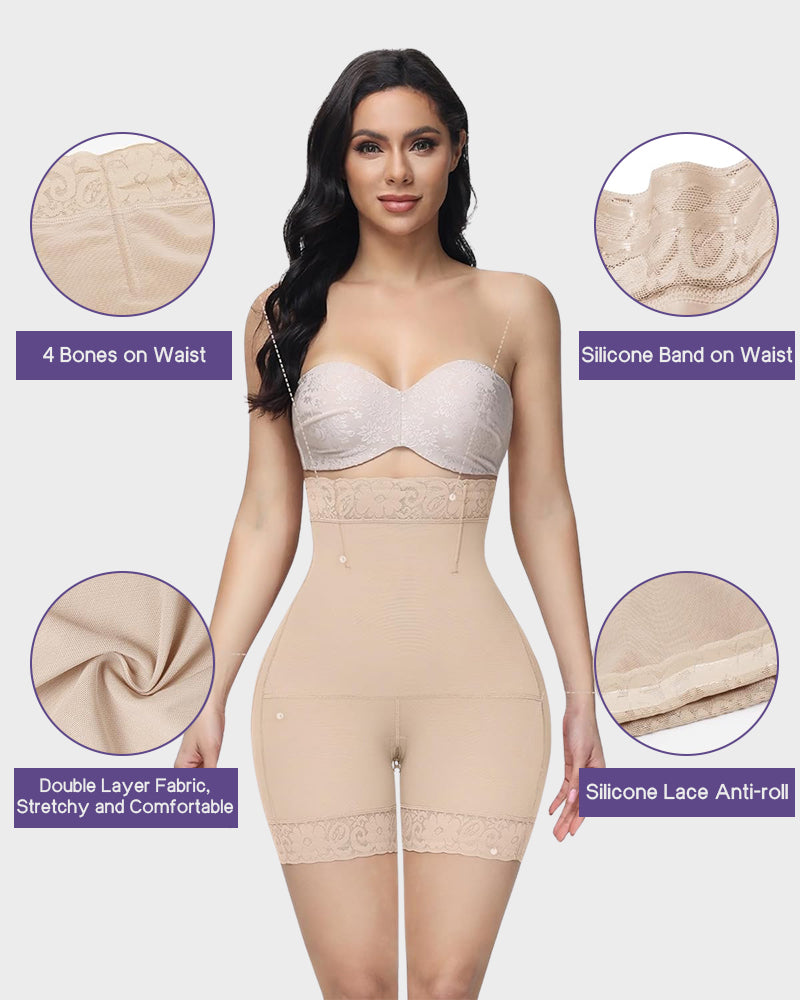 Ultimate High-Waisted Butt Lifter Tummy Control Shapewear Shorts
