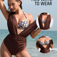 Flattering Deep Plunge Halter Two-Piece Swimsuit for Stylish Beachwear Confidence