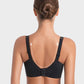 Sparkling Rhinestone Strap Deep V Push-Up Underwire Bra for Enhanced Lift