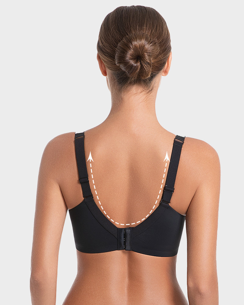 Sparkling Rhinestone Strap Deep V Push-Up Underwire Bra for Enhanced Lift