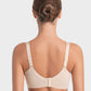 Sparkling Rhinestone Strap Deep V Push-Up Underwire Bra for Enhanced Lift