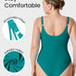 Deep V Crossover Ruched One-Piece Swimsuit | Tummy Control, Flattering Design