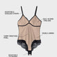 Elegant Deep V Lace Sculpting Thong Bodysuit for Women - Sexy Shapewear