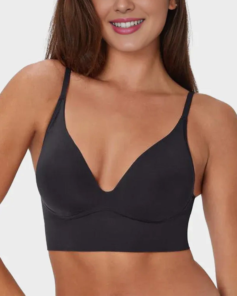SheCurve Deep V Wireless Lift Bralette: Seamless Comfort, Effortless Support, Everyday Wear