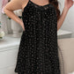 Elegant Ditsy Floral Lace-Trimmed Cami Sleep Dress - Soft, Sexy Nightgown