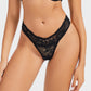 Elegant Comfort Floral Lace Thong 3 Pack: Sexy, Breathable, Seamless Women's Underwear