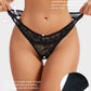 Elegant Comfort Floral Lace Thong 3 Pack: Sexy, Breathable, Seamless Women's Underwear
