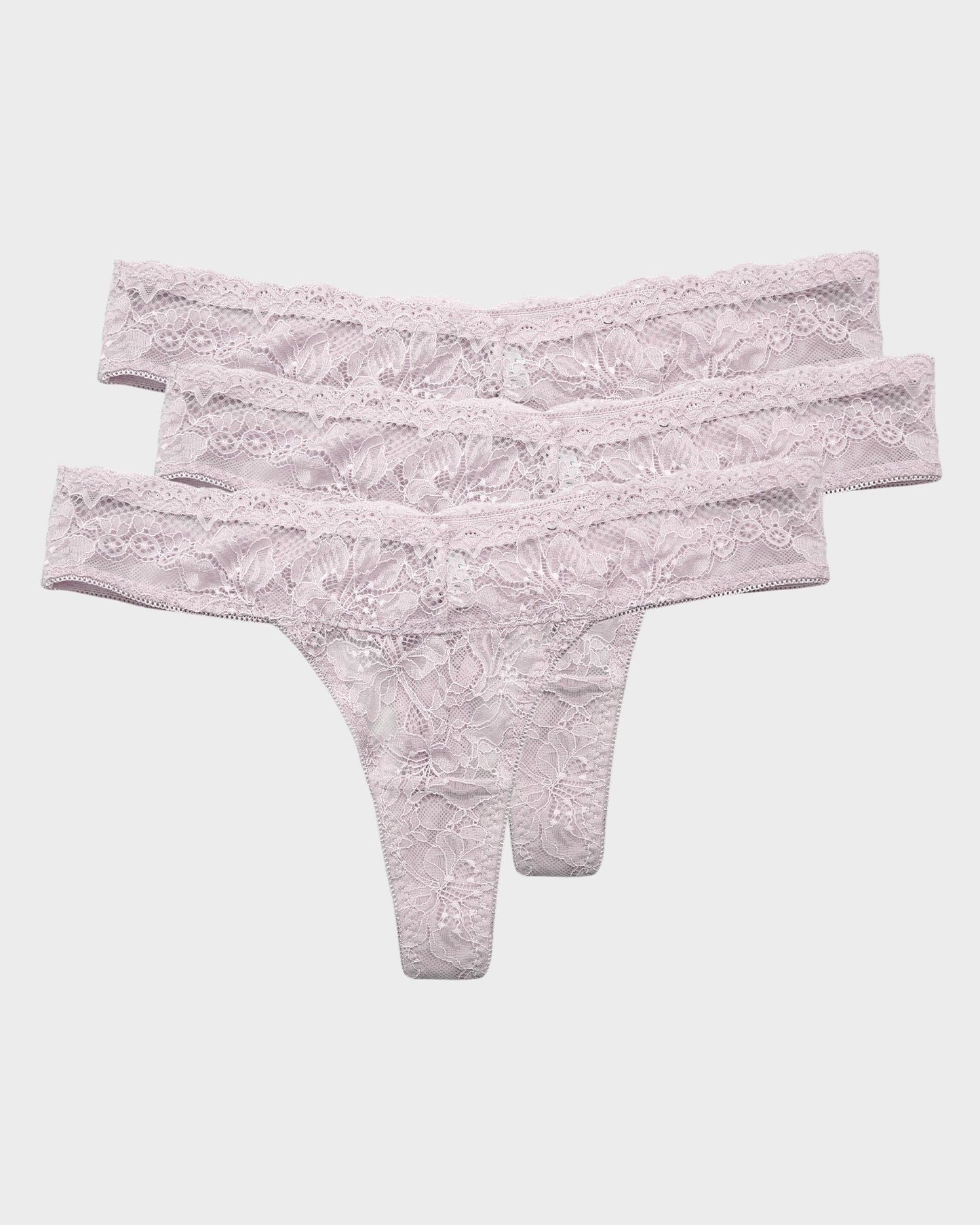 Elegant Comfort Floral Lace Thong 3 Pack: Sexy, Breathable, Seamless Women's Underwear