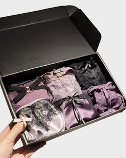 Chic Low-Rise Lace Panties 6-Pack Gift Set - Feminine, Comfy, Breathable Underwear