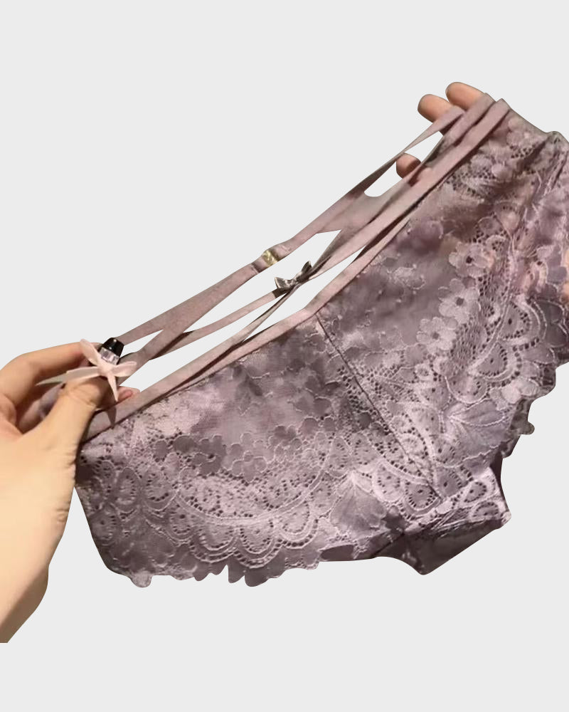 Chic Low-Rise Lace Panties 6-Pack Gift Set - Feminine, Comfy, Breathable Underwear