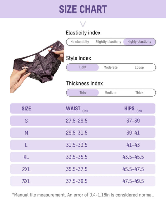 Chic Low-Rise Lace Panties 6-Pack Gift Set - Feminine, Comfy, Breathable Underwear