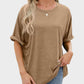 Effortless Women's Soft Loose Fit Short Sleeve Everyday Comfort Tee Shirt