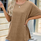Effortless Women's Soft Loose Fit Short Sleeve Everyday Comfort Tee Shirt