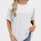 Effortless Women's Soft Loose Fit Short Sleeve Everyday Comfort Tee Shirt