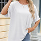 Effortless Women's Soft Loose Fit Short Sleeve Everyday Comfort Tee Shirt