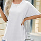Effortless Women's Soft Loose Fit Short Sleeve Everyday Comfort Tee Shirt