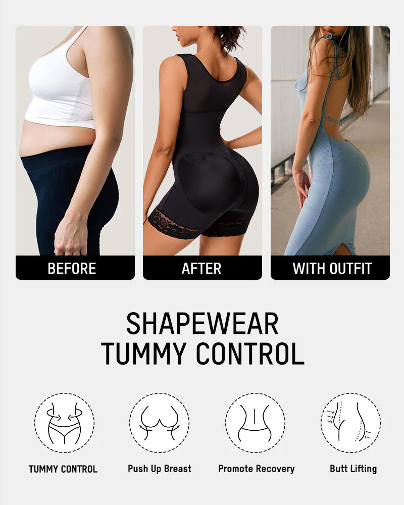 Ultimate Plus Size Tummy Control Shaper Bodysuit for Smooth Sculpting