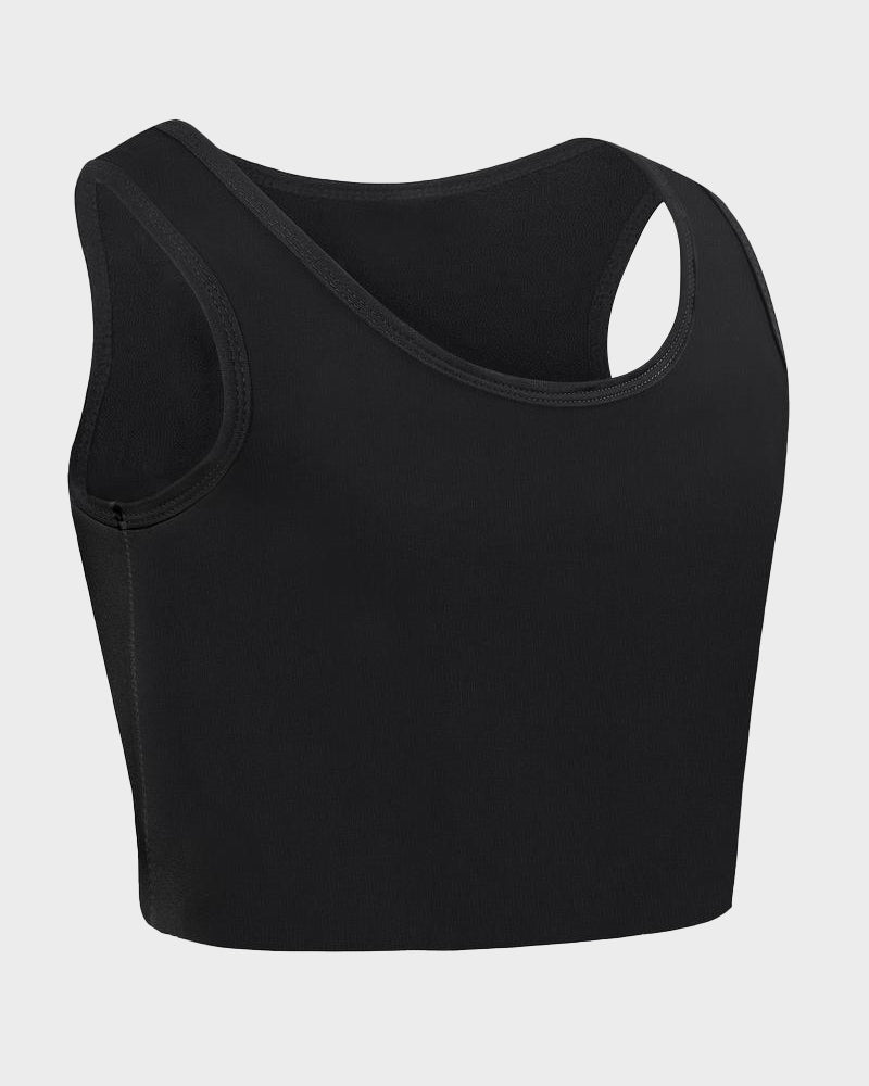 FTM Breathable Compression Chest Binder Tank Top - Comfortable Body Flattening Support
