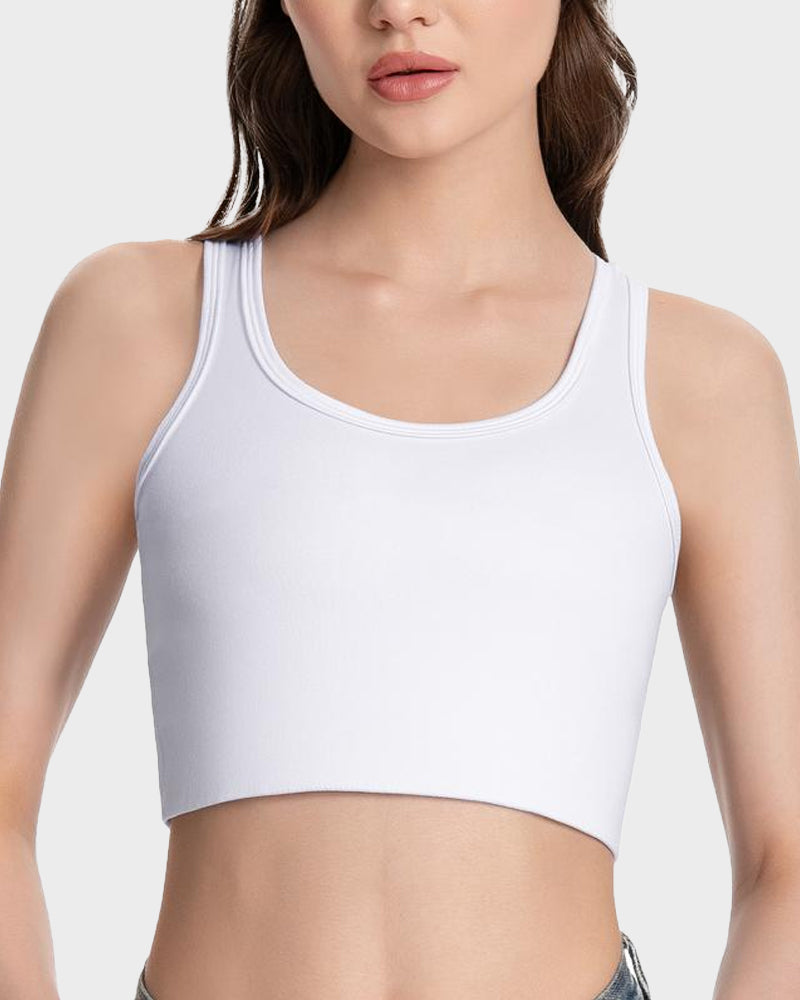 FTM Breathable Compression Chest Binder Tank Top - Comfortable Body Flattening Support