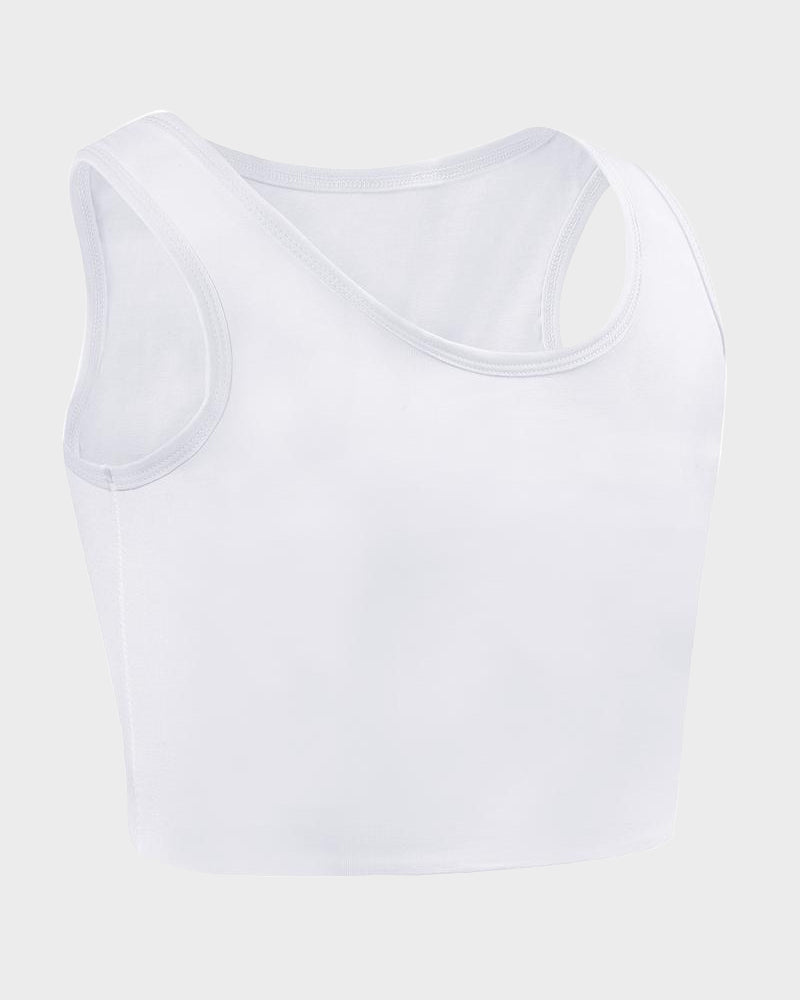 FTM Breathable Compression Chest Binder Tank Top - Comfortable Body Flattening Support