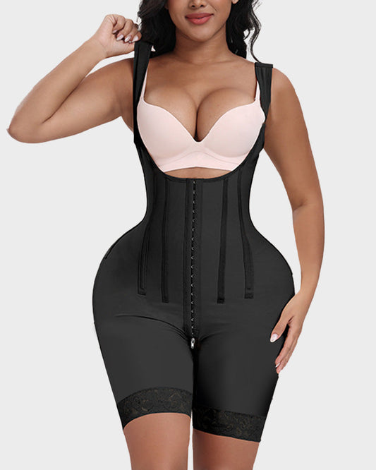 Premium Colombian Faja High-Compression Full Body Shaper with Tummy Control