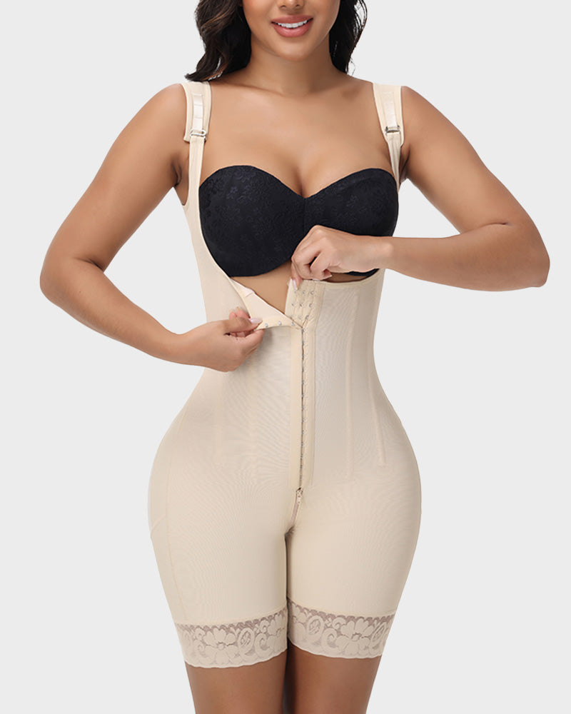 Premium Colombian Faja High-Compression Full Body Shaper with Tummy Control