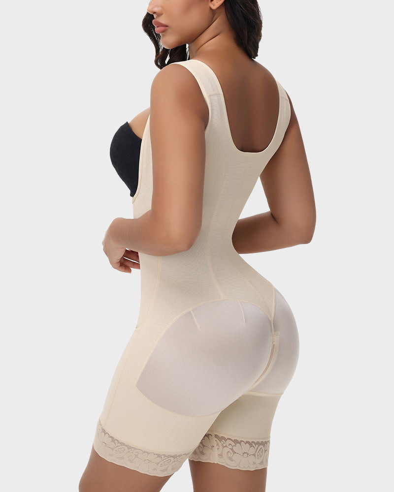 Premium Colombian Faja High-Compression Full Body Shaper with Tummy Control