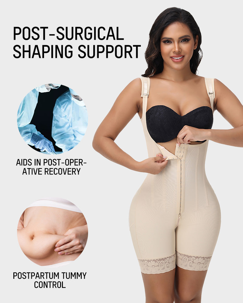 Premium Colombian Faja High-Compression Full Body Shaper with Tummy Control
