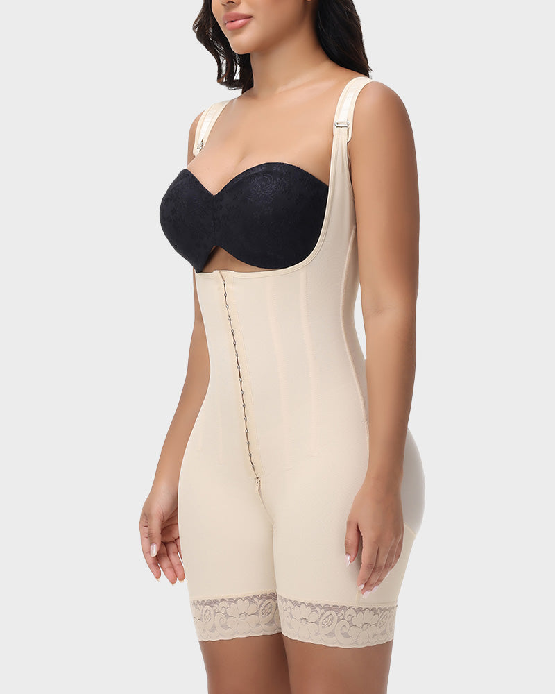 Premium Colombian Faja High-Compression Full Body Shaper with Tummy Control