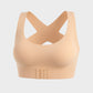 Wireless Front Closure Cross-Back Posture Bra for Superior Comfort and Support