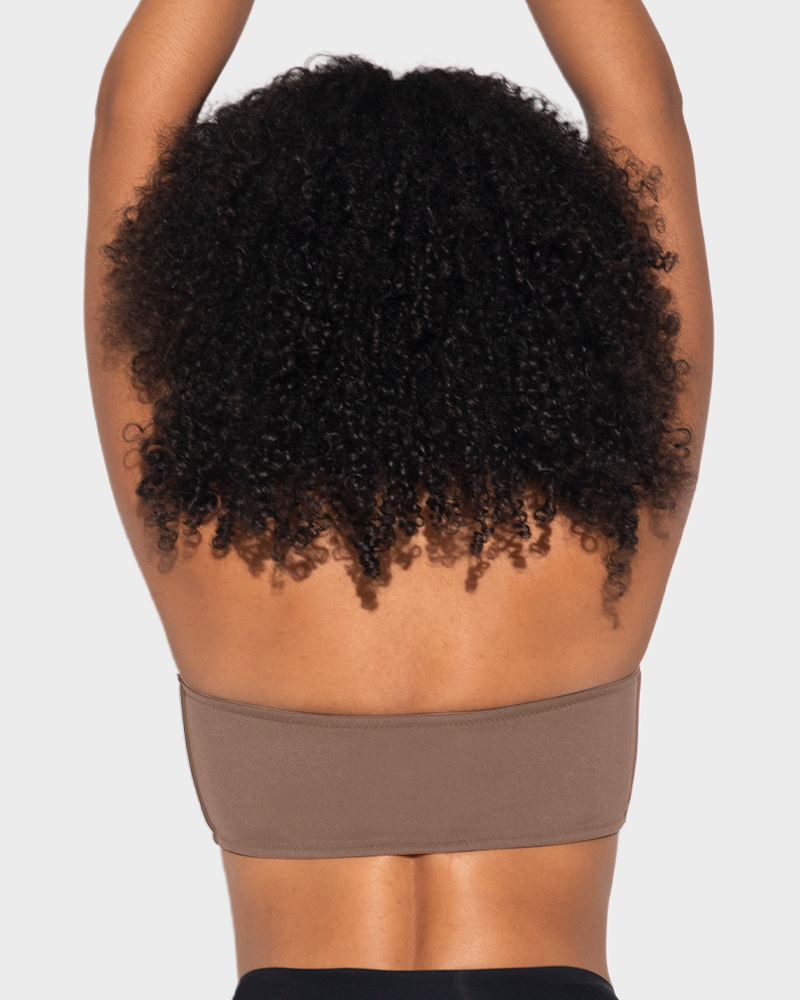 Comfort Wireless Seamless Bandeau Bra with Front Closure for Smooth Support