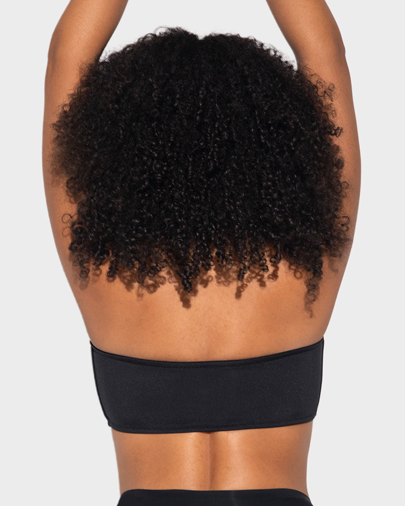Comfort Wireless Seamless Bandeau Bra with Front Closure for Smooth Support