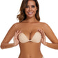 Invisible Front Closure Adhesive Push-Up Bra Set, 2 Pairs, Reusable & Strapless