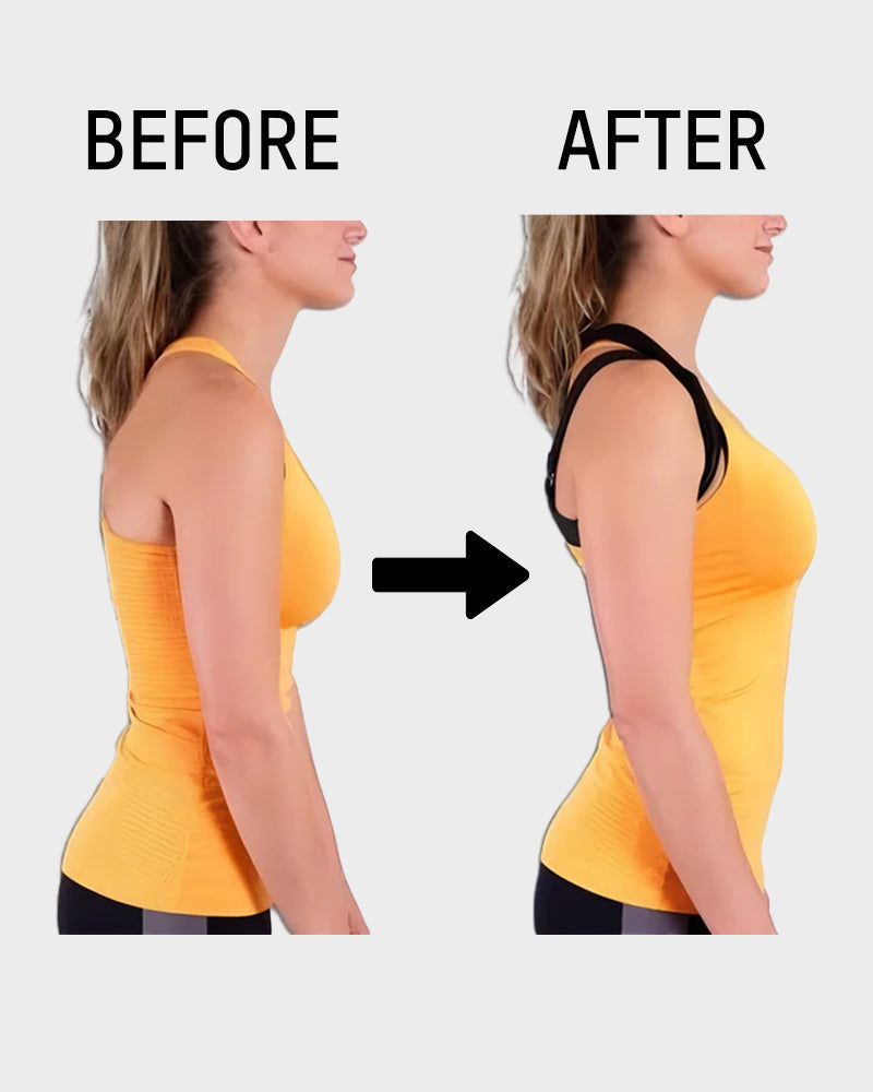 Wireless Front Closure Cross-Back Posture Bra for Superior Comfort and Support