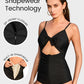 Elegant Front Tie Built-In Shapewear Sculpting One-Piece Swimsuit for Women