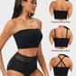 SheCurve Full-Coverage Seamless Bandeau Bra: Invisible, Wireless Comfort, Strapless Support