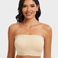 SheCurve Full-Coverage Seamless Bandeau Bra: Invisible, Wireless Comfort, Strapless Support