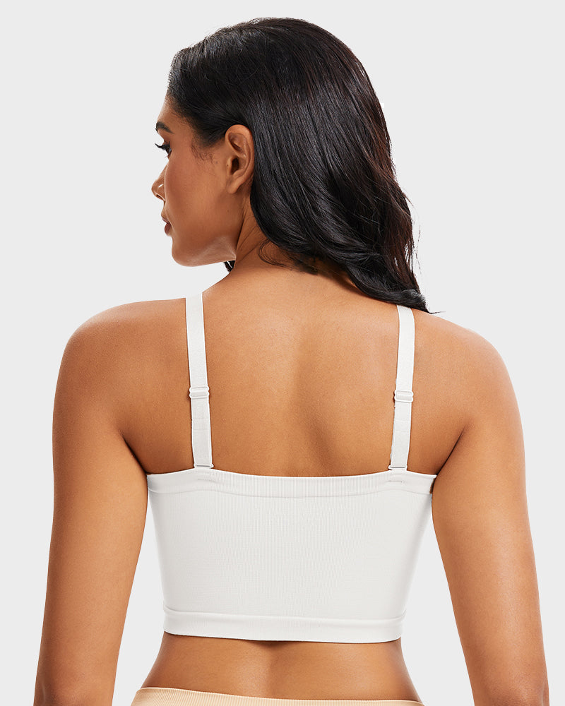 SheCurve Full-Coverage Seamless Bandeau Bra: Invisible, Wireless Comfort, Strapless Support