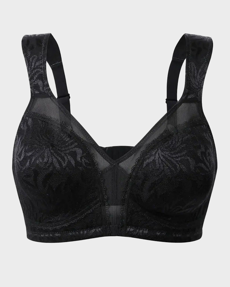 Ultimate Wire-Free Full Coverage Minimizer Bra for Plus Size Comfort
