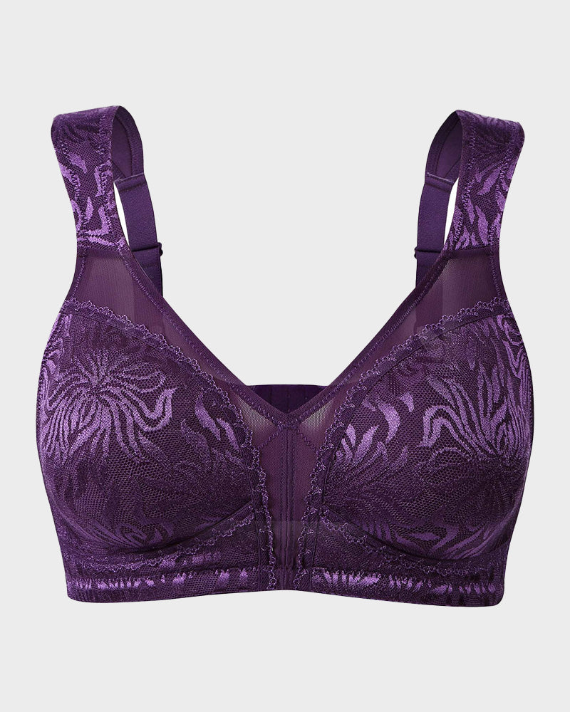 Ultimate Wire-Free Full Coverage Minimizer Bra for Plus Size Comfort