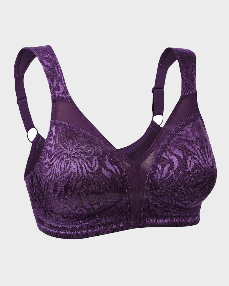 Ultimate Wire-Free Full Coverage Minimizer Bra for Plus Size Comfort