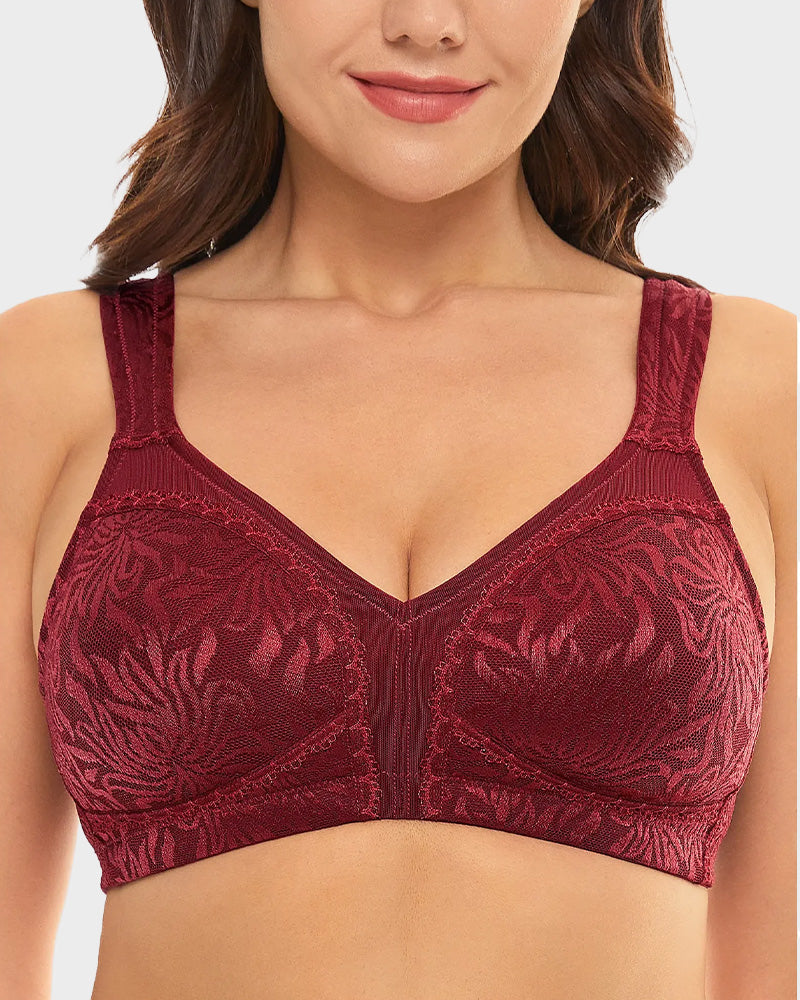 Seamless Full Coverage Wire-Free Minimizer Bra: Ultimate Comfort & Sleek Silhouette