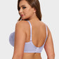 Elegant Purple Full Coverage Lace Minimizer Bra for Plus Size Support