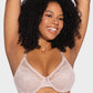 Shecurve Women's Elegant Full Coverage Lace Minimizer Bra with Underwire Support