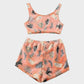 Cozy Glow-in-the-Dark Flannel Pajama Set with Spooky Pumpkin & Ghost
