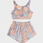 Cozy Glow-in-the-Dark Flannel Pajama Set with Spooky Pumpkin & Ghost