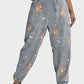 Glow-in-the-Dark Flannel Pajama Pants: Spooky Halloween Ghost & Pumpkin Print