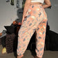 Glow-in-the-Dark Flannel Pajama Pants: Spooky Halloween Ghost & Pumpkin Print