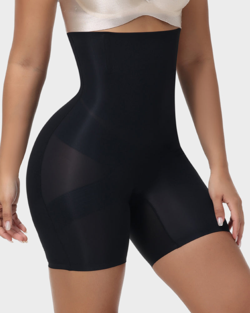 Ultimate High-Waist Cross Compression Shaping Shorts: Sculpt, Lift, and Smooth
