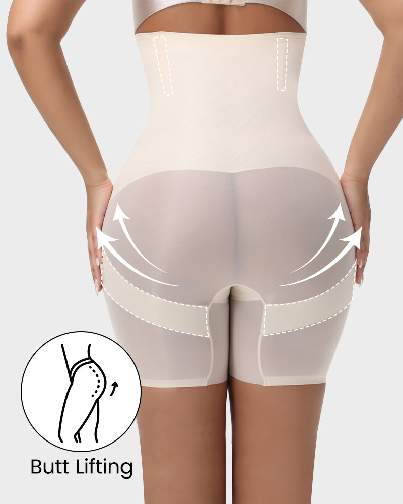 Ultimate High-Waist Cross Compression Shaping Shorts: Sculpt, Lift, and Smooth